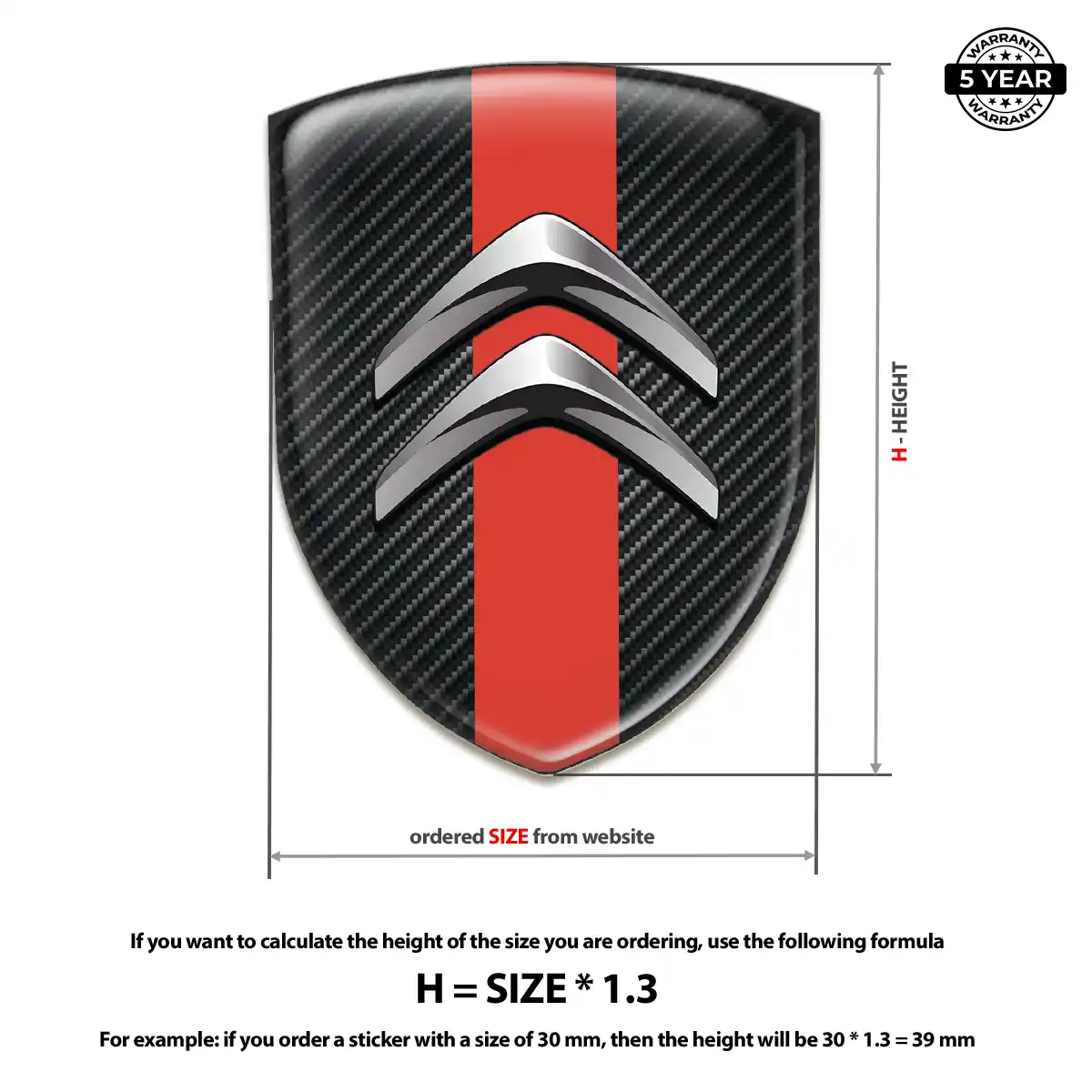 Citroen Emblem Logo Cabin Style