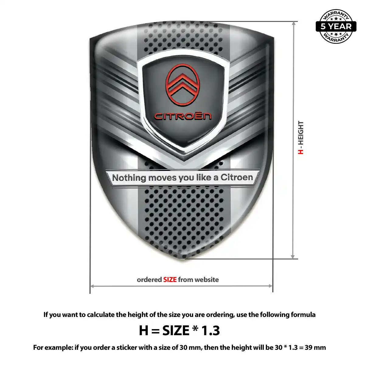 Citroen Emblem Logo Deluxe Edition