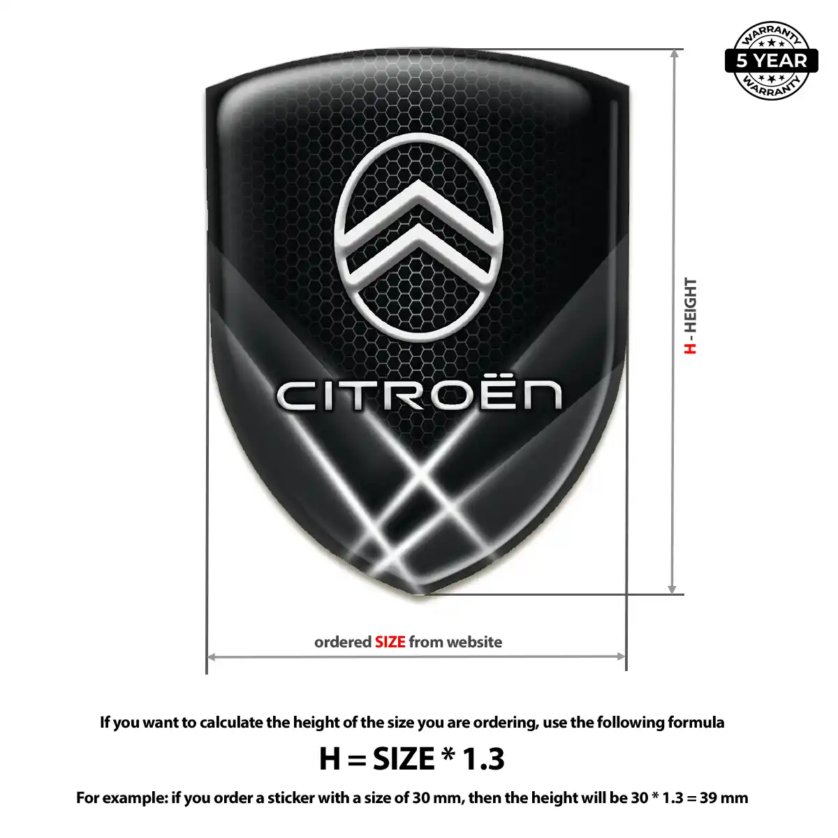 Citroen Emblem Logo Exterior Luxe