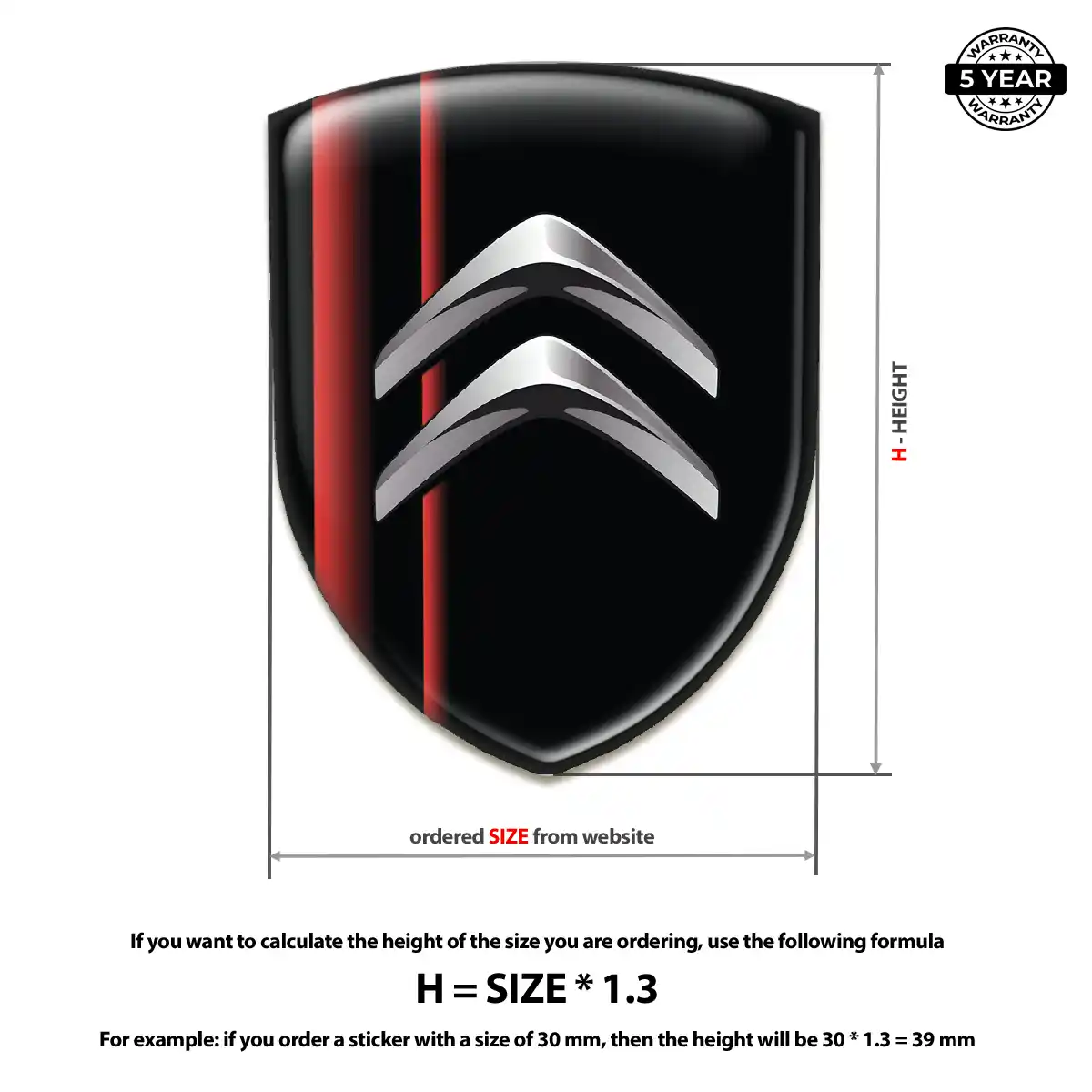 Citroen Emblem Logo Prestige Line