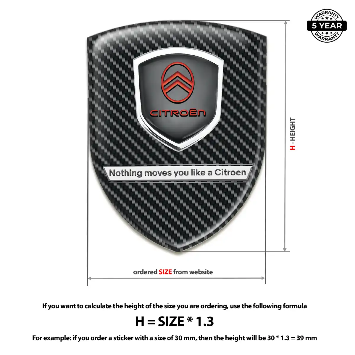 Citroen Emblem Logo Prime Quality