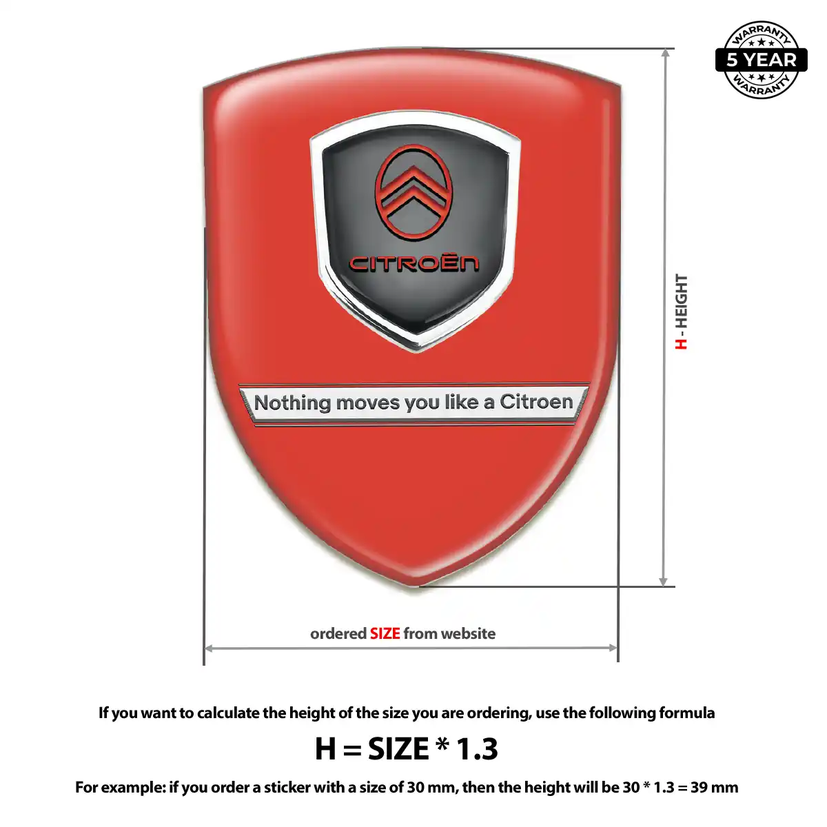Citroen Emblem Logo Resin Elite