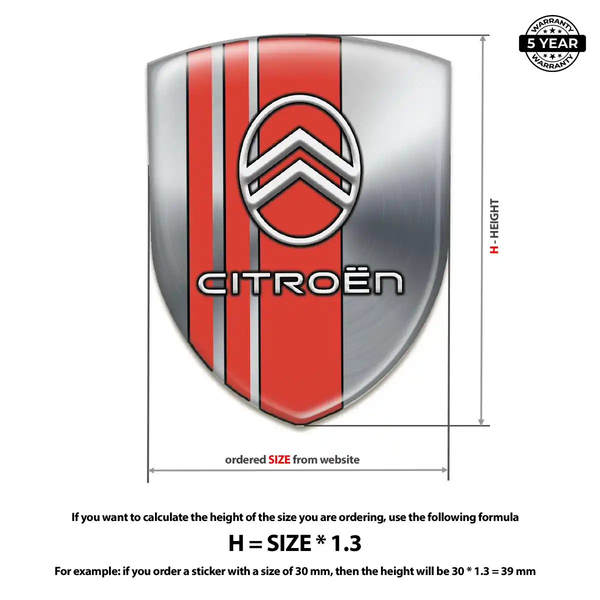 Citroen Emblem Logo Resin Luxe