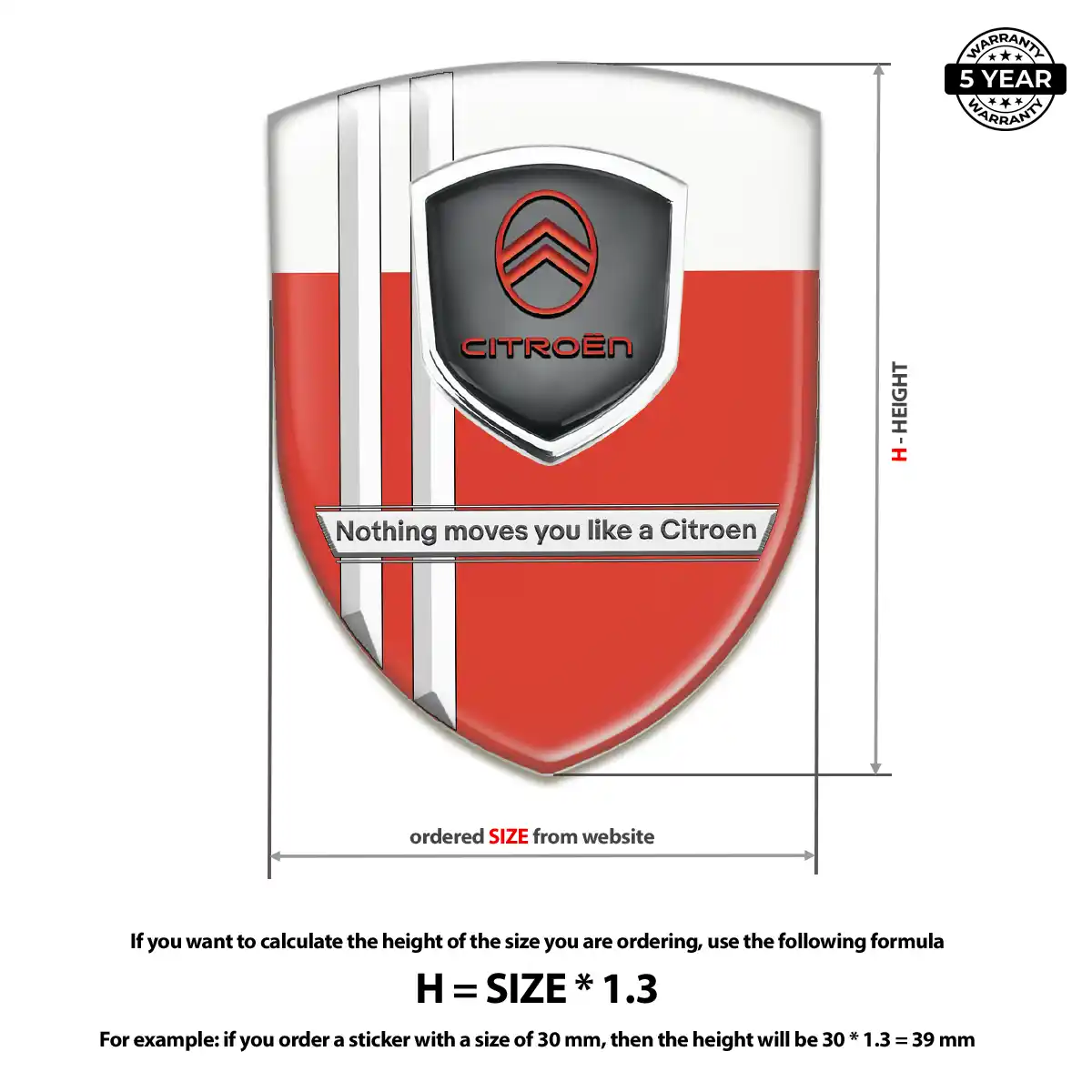 Citroen Emblem Resin Luxe