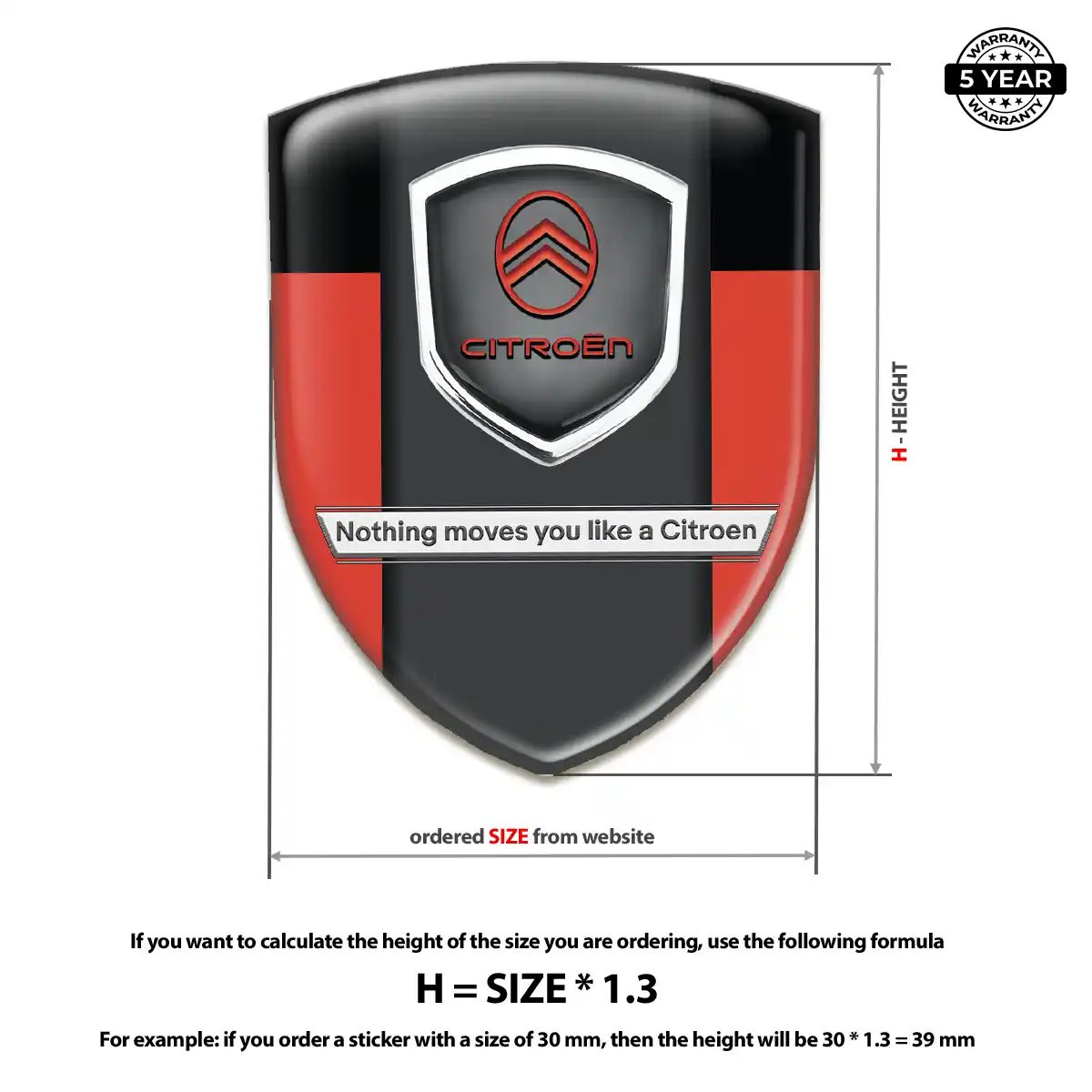 Citroen Emblem Shield Deluxe Edition