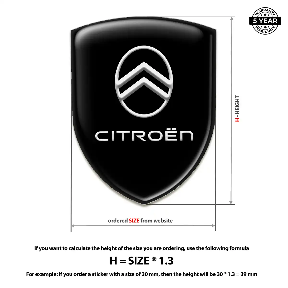 Citroen Emblem Shield Elite Edition