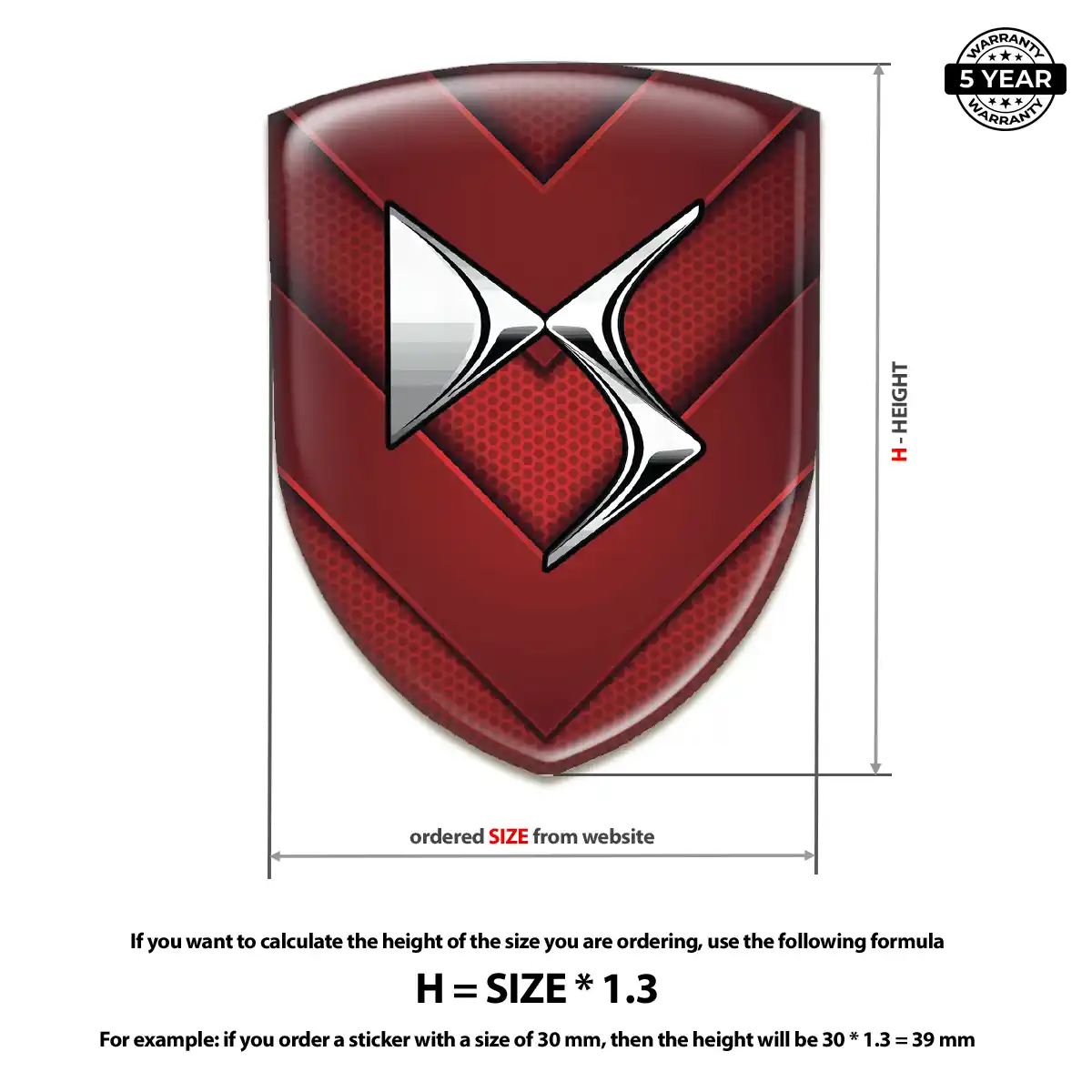 Citroen Emblem Shield Elite Finish