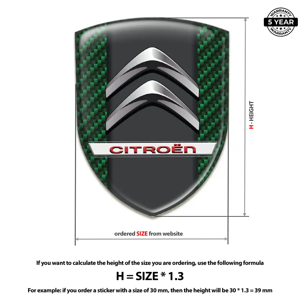 Citroen Emblem Shield Exclusive Series