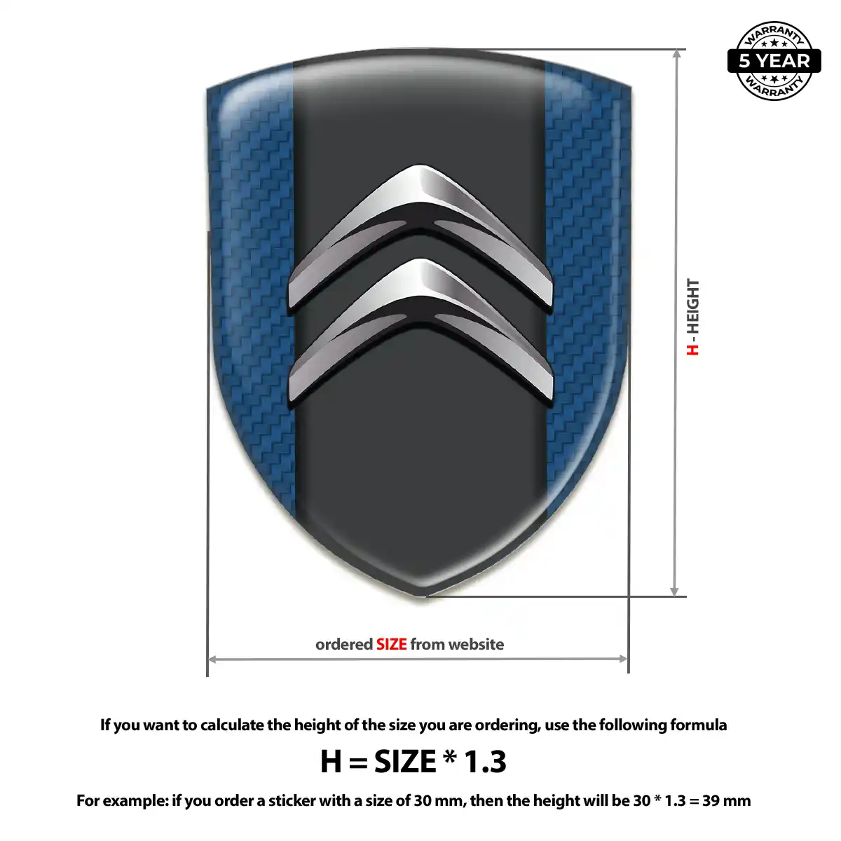 Citroen Emblem Shield Exterior Luxe