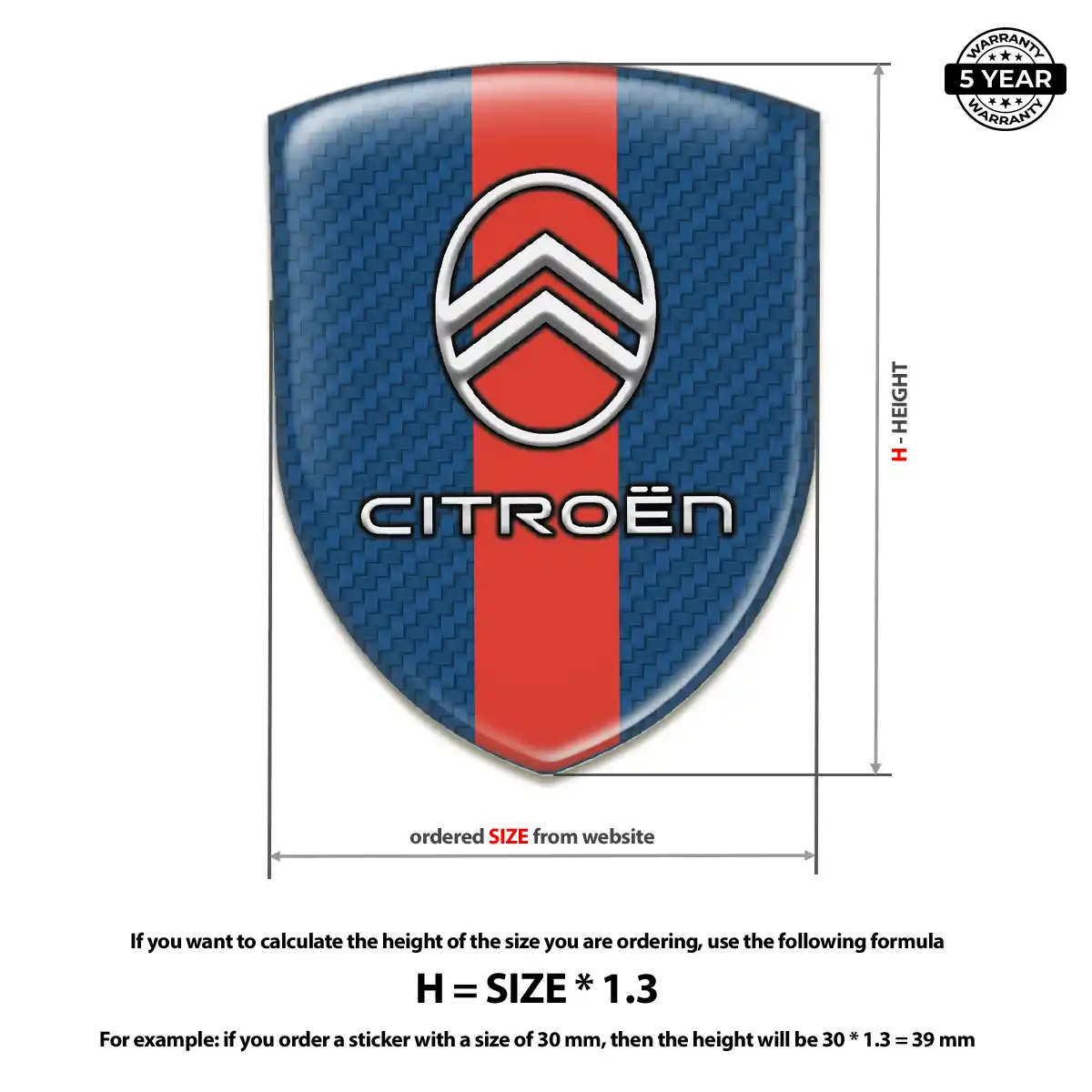Citroen Emblem Shield Interior Luxe