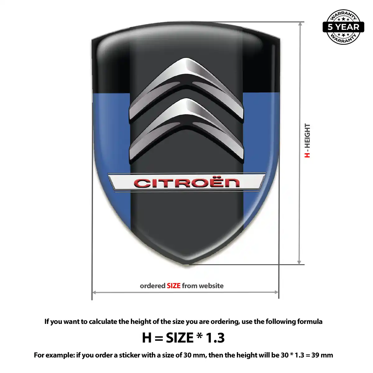Citroen Emblem Shield Opulent Line