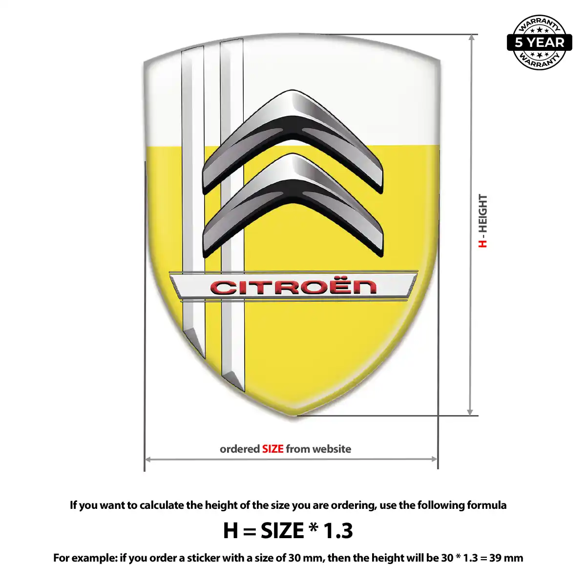 Citroen Emblem Shield Superior Craft
