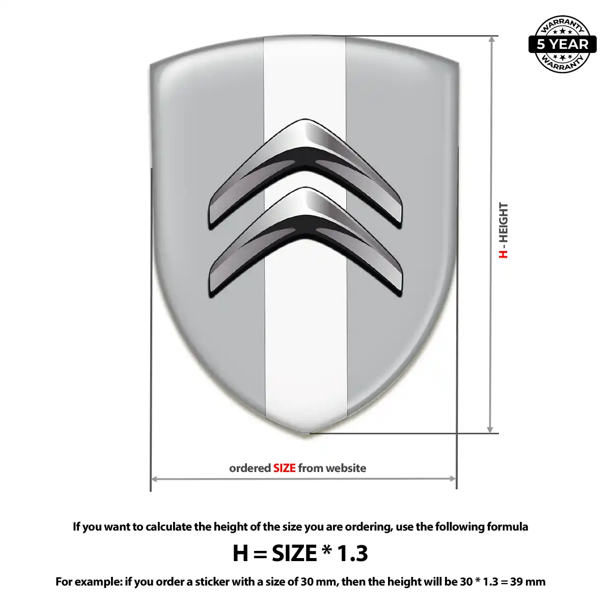 Citroen Emblem Silicone Cabin Style