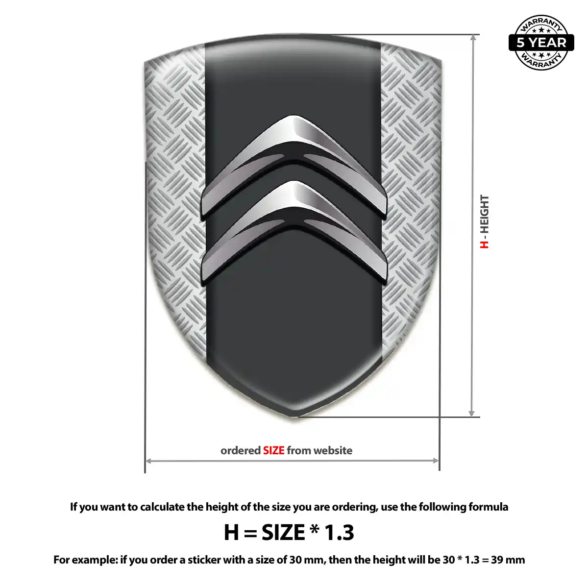Citroen Emblem Silicone Deluxe Edition