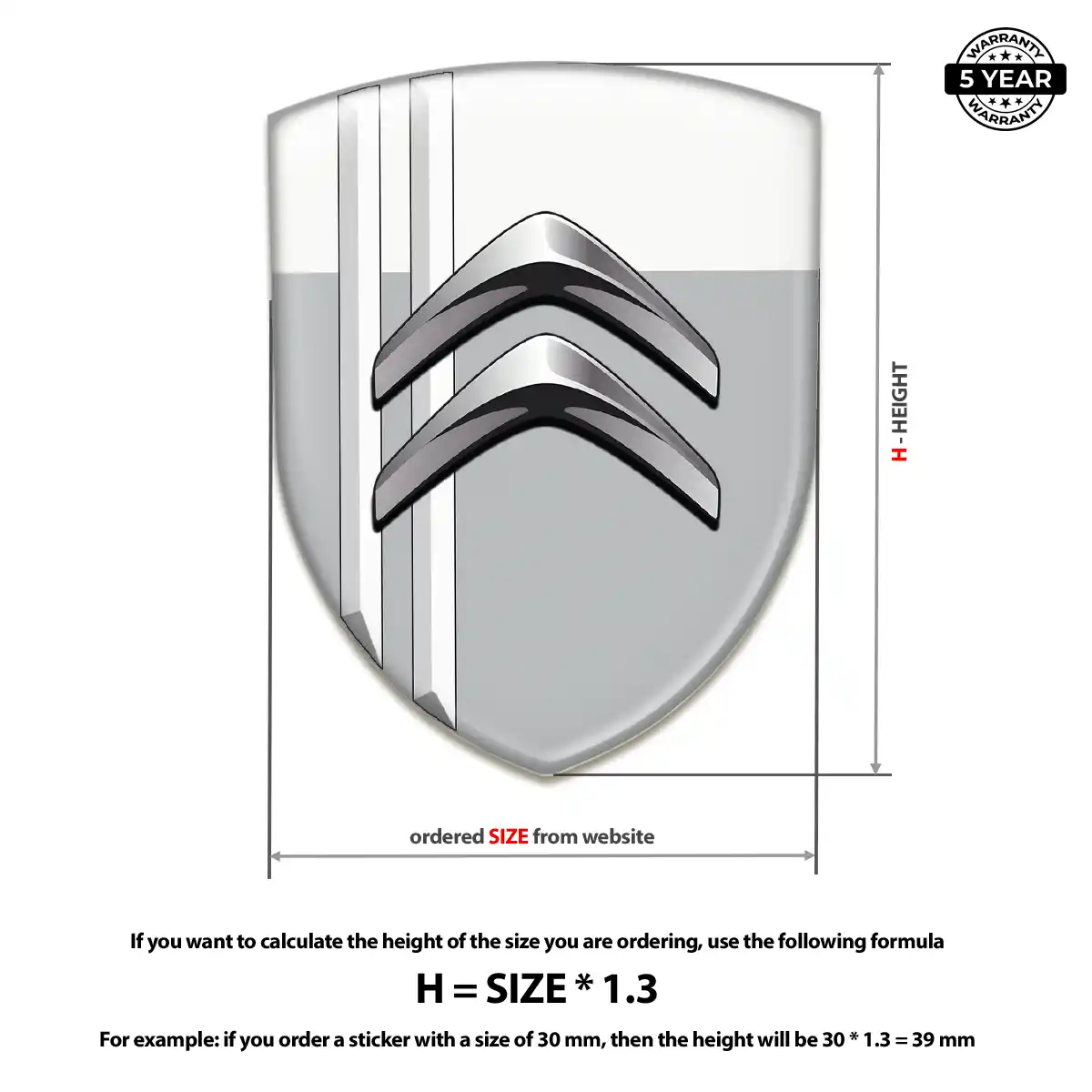 Citroen Emblem Silicone Elite Finish