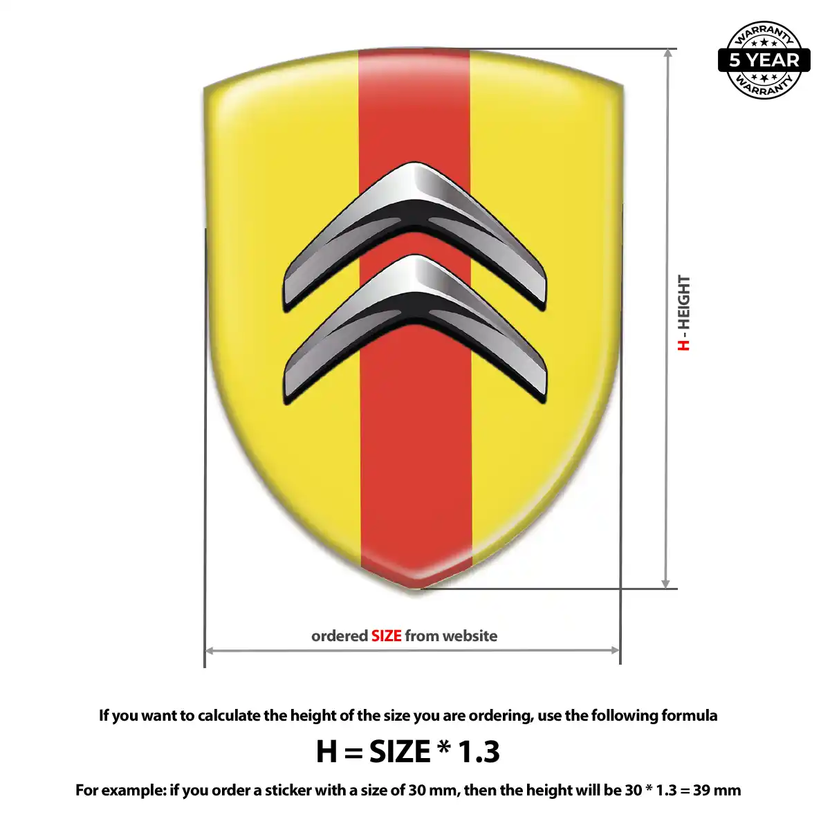 Citroen Emblem Silicone Exterior Luxe