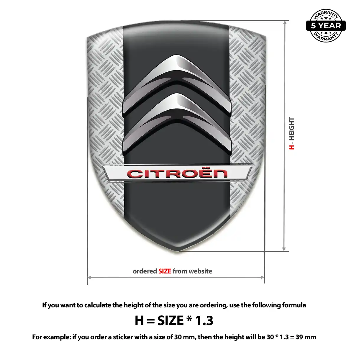 Citroen Emblem Silicone Interior Elegance