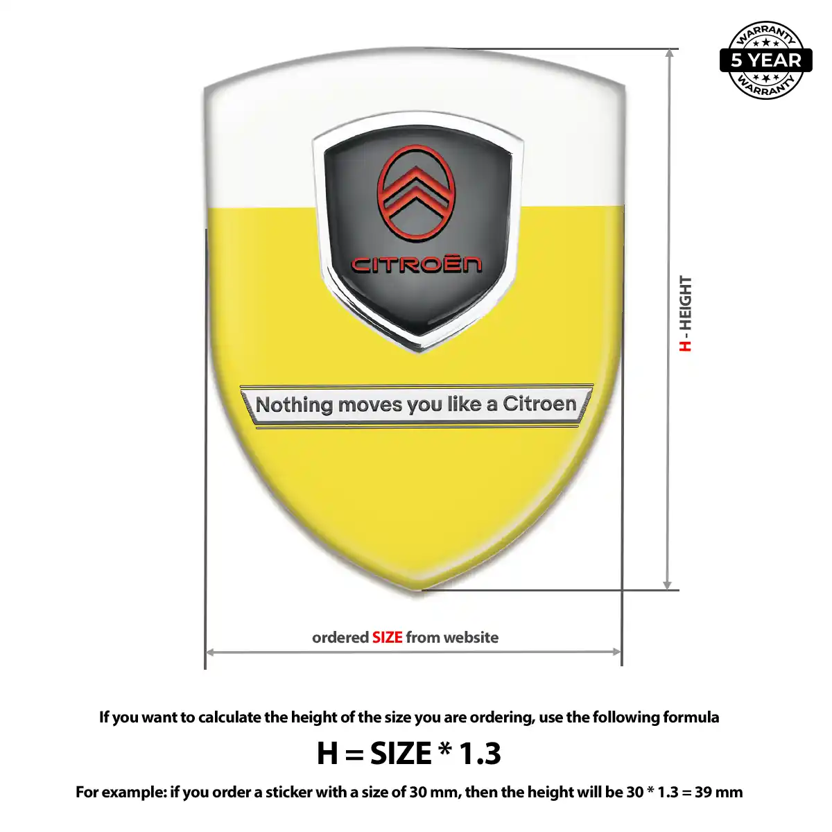 Citroen Emblem Silicone Interior Luxe