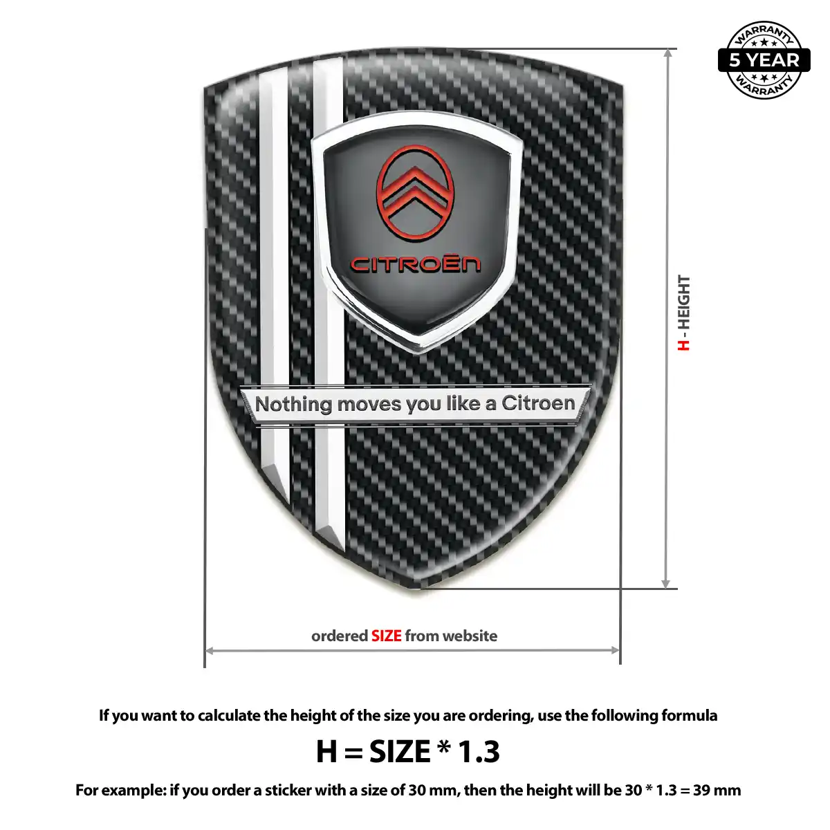 Citroen Emblem Silicone Prestige Line