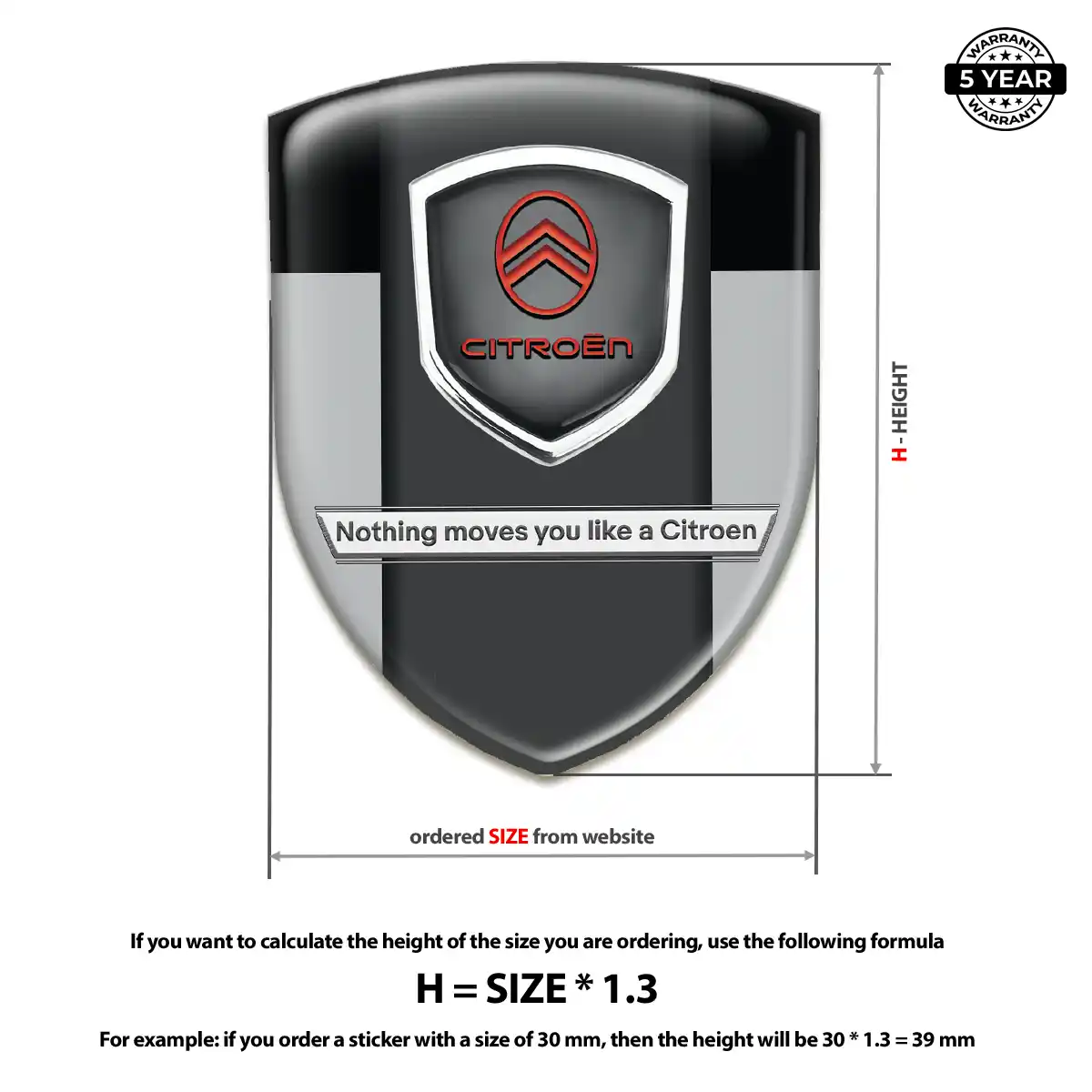 Citroen Emblem Silicone Superior Craft
