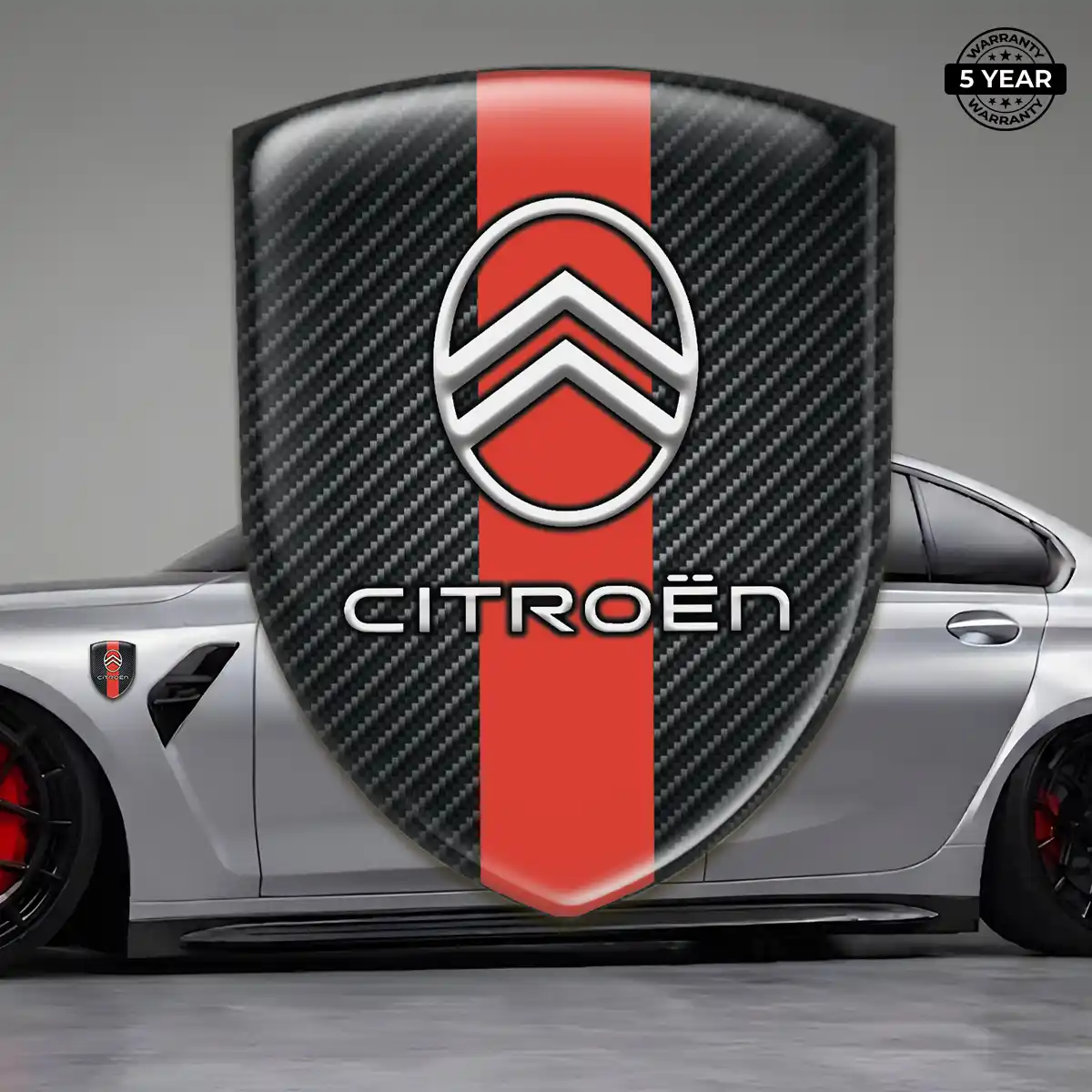 Citroen Epoxy Domed Sticker Elite Finish