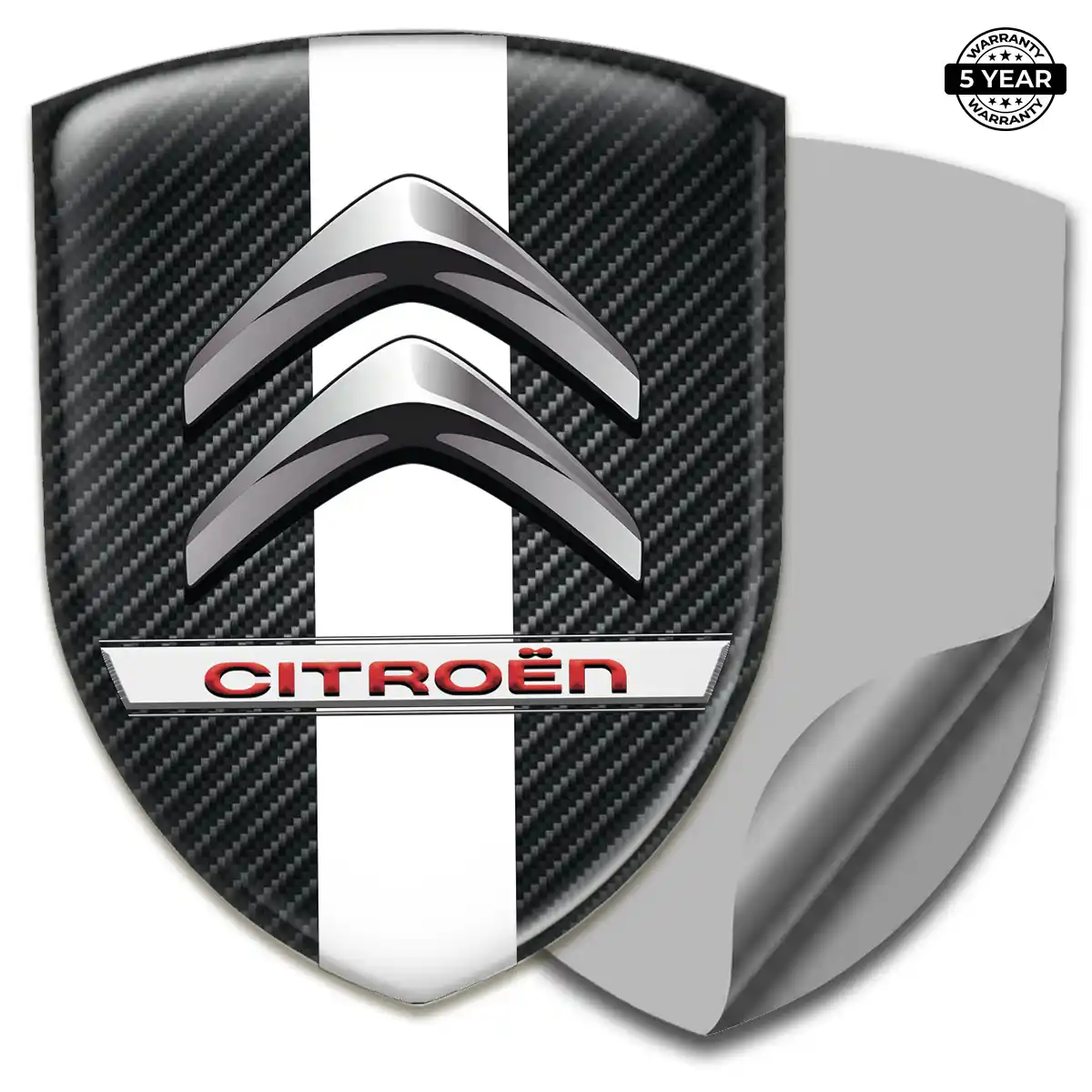 Citroen Epoxy Domed Sticker Outer Style
