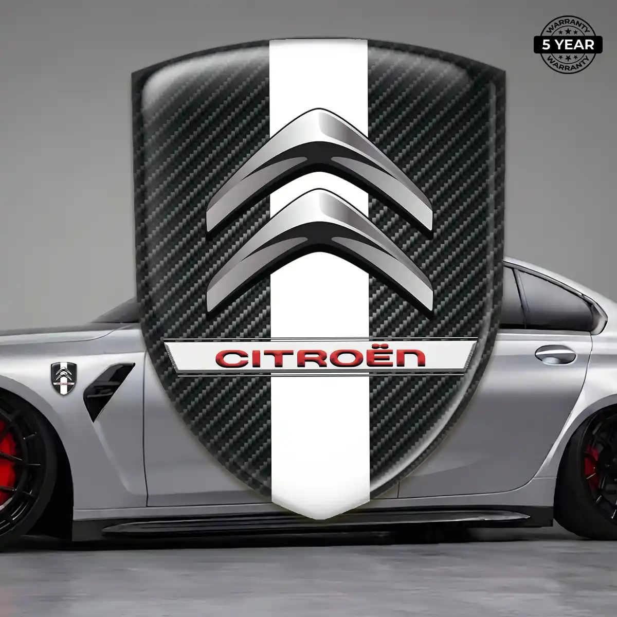 Citroen Epoxy Domed Sticker Outer Style