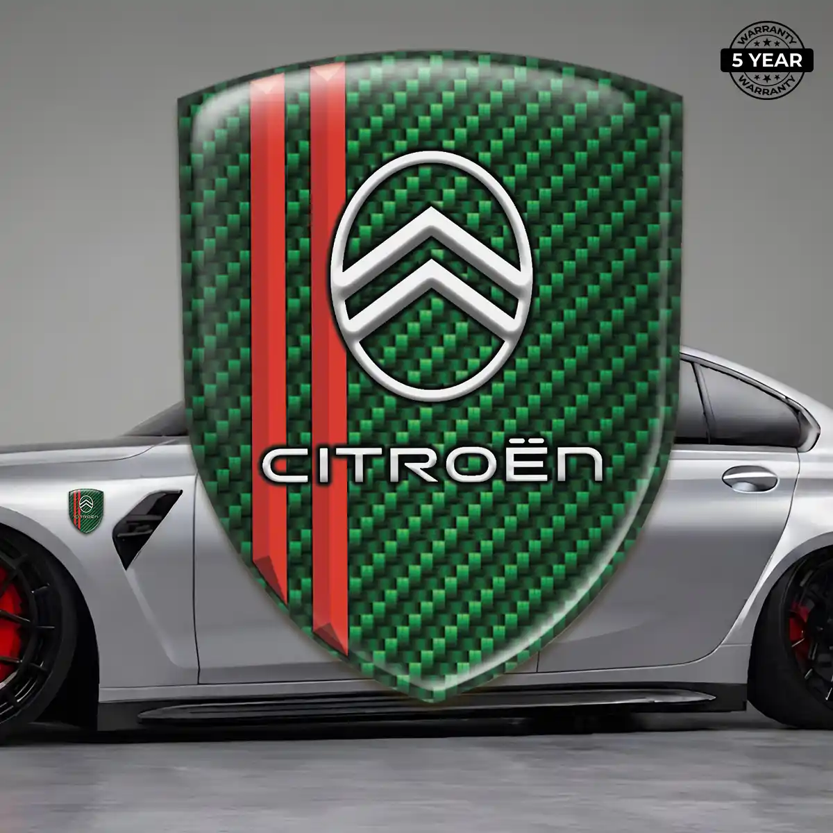 Citroen Epoxy Domed Sticker Premium Dome