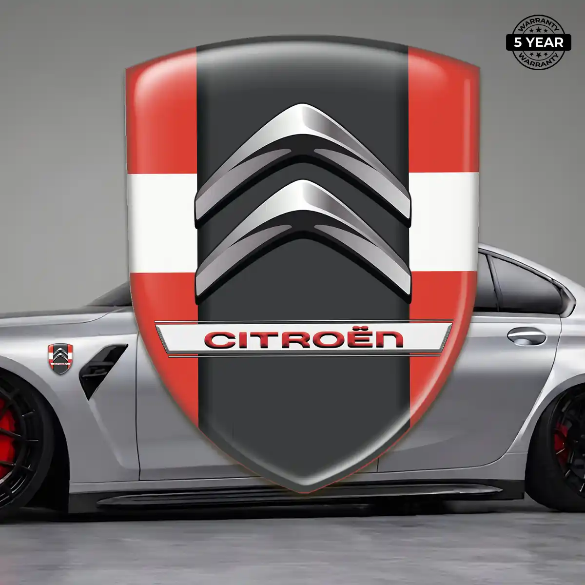 Citroen Epoxy Domed Sticker Prime Quality