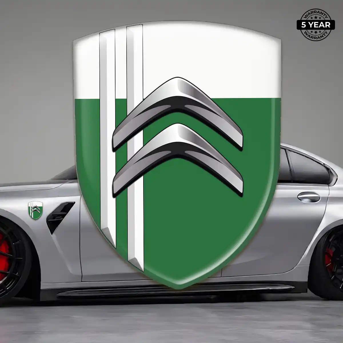 Citroen Epoxy Domed Sticker Refined Design