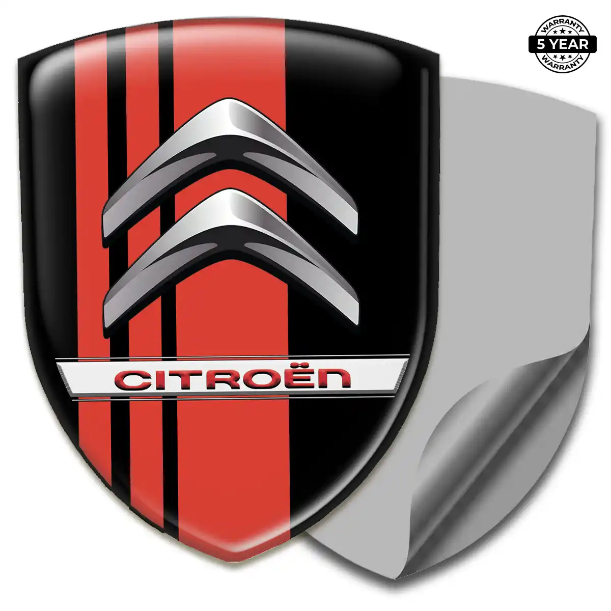 Citroen Epoxy Domed Sticker Resin Luxe