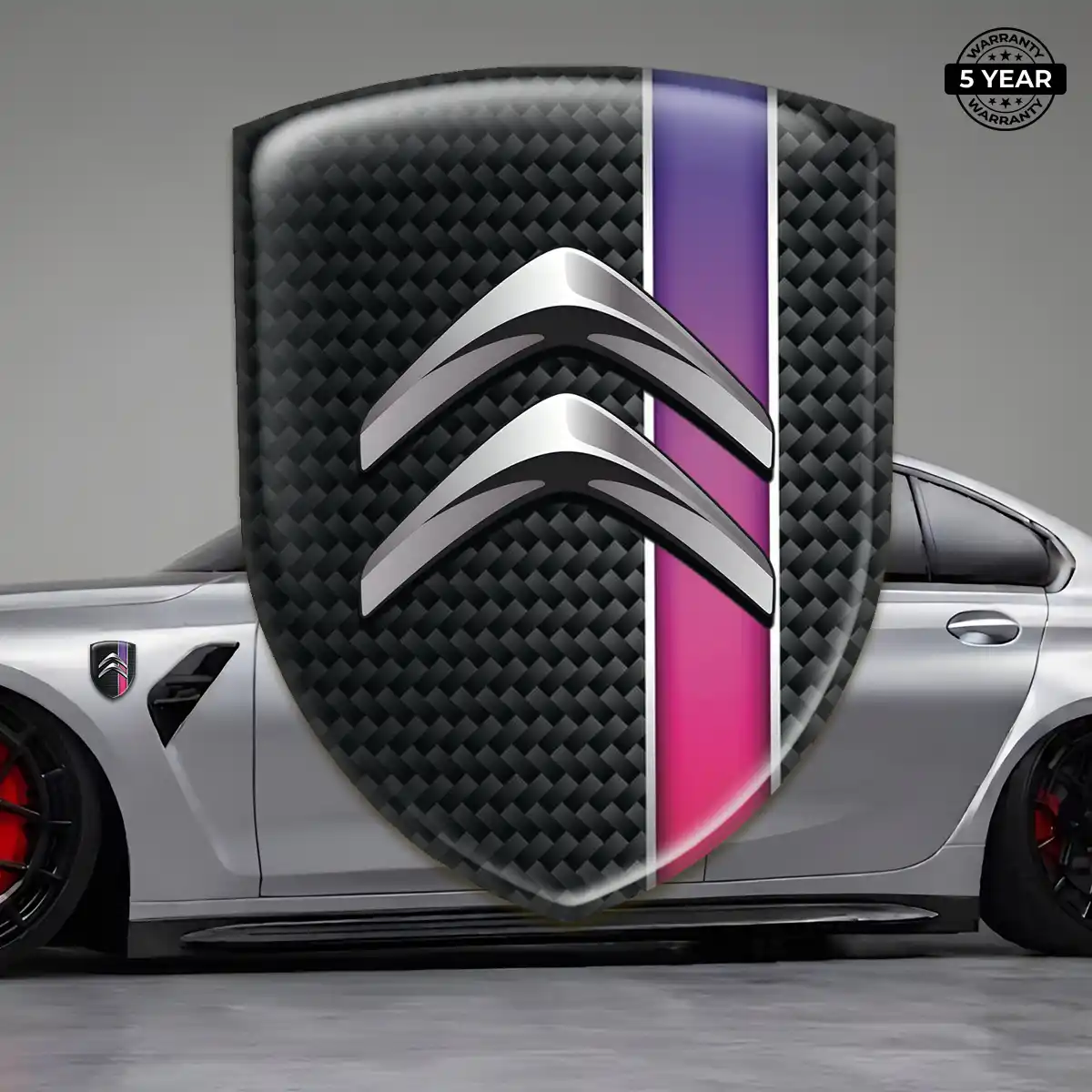 Citroen Gel Badge Sticker Elite Edition