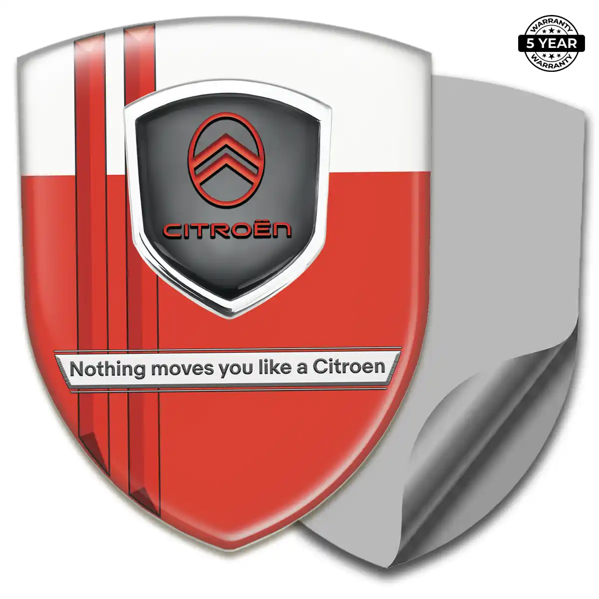 Citroen Gel Badge Sticker Premium Dome