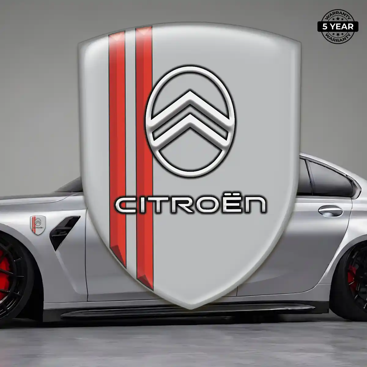 Citroen Gel Badge Sticker Resin Elite