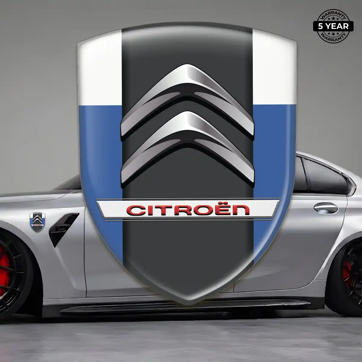 Citroen Gel Badge Sticker Resin Luxe