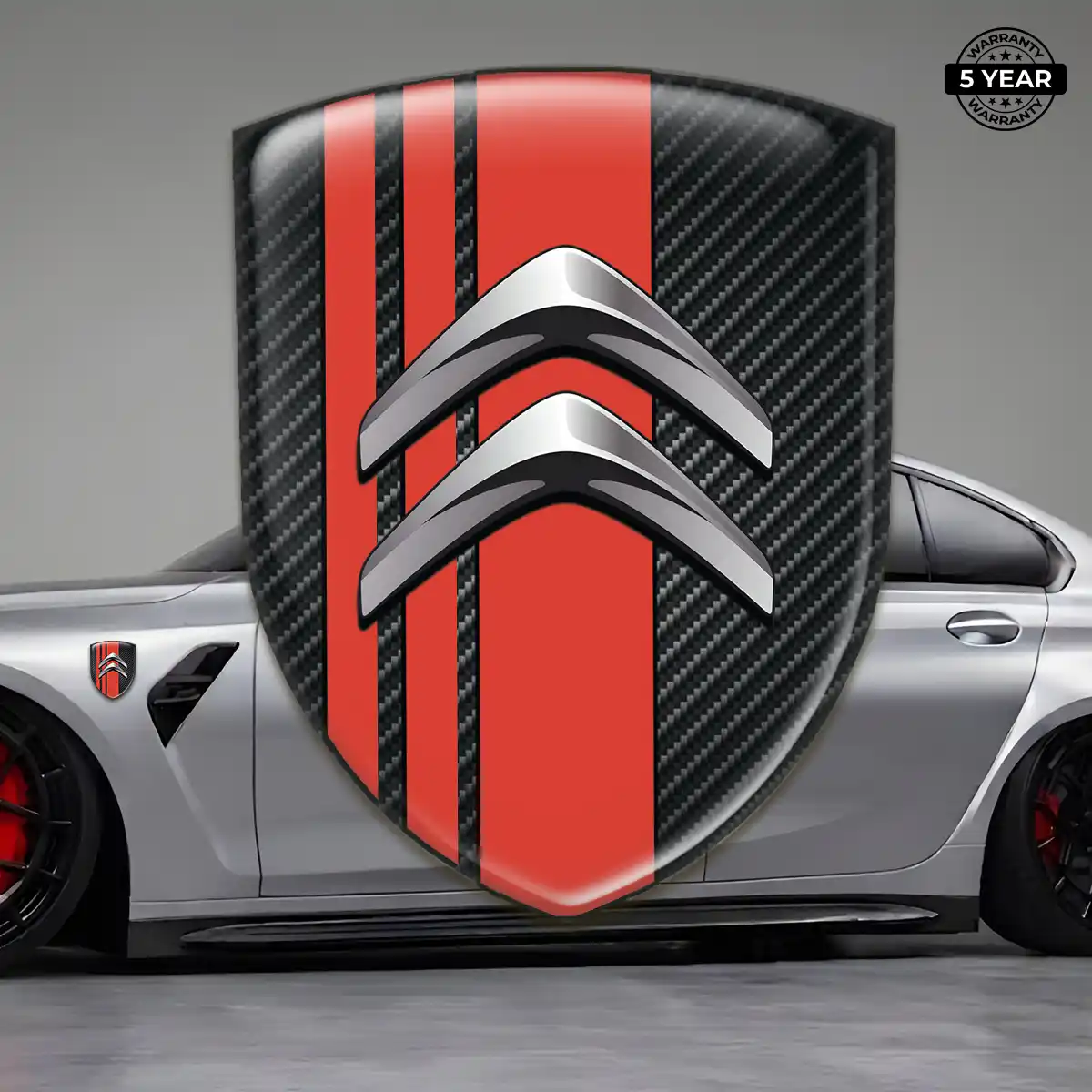 Citroen Gel Badge Sticker Sleek Style