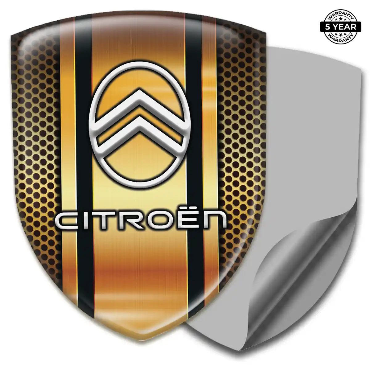 Citroen Gel Emblem Sticker Cabin Style