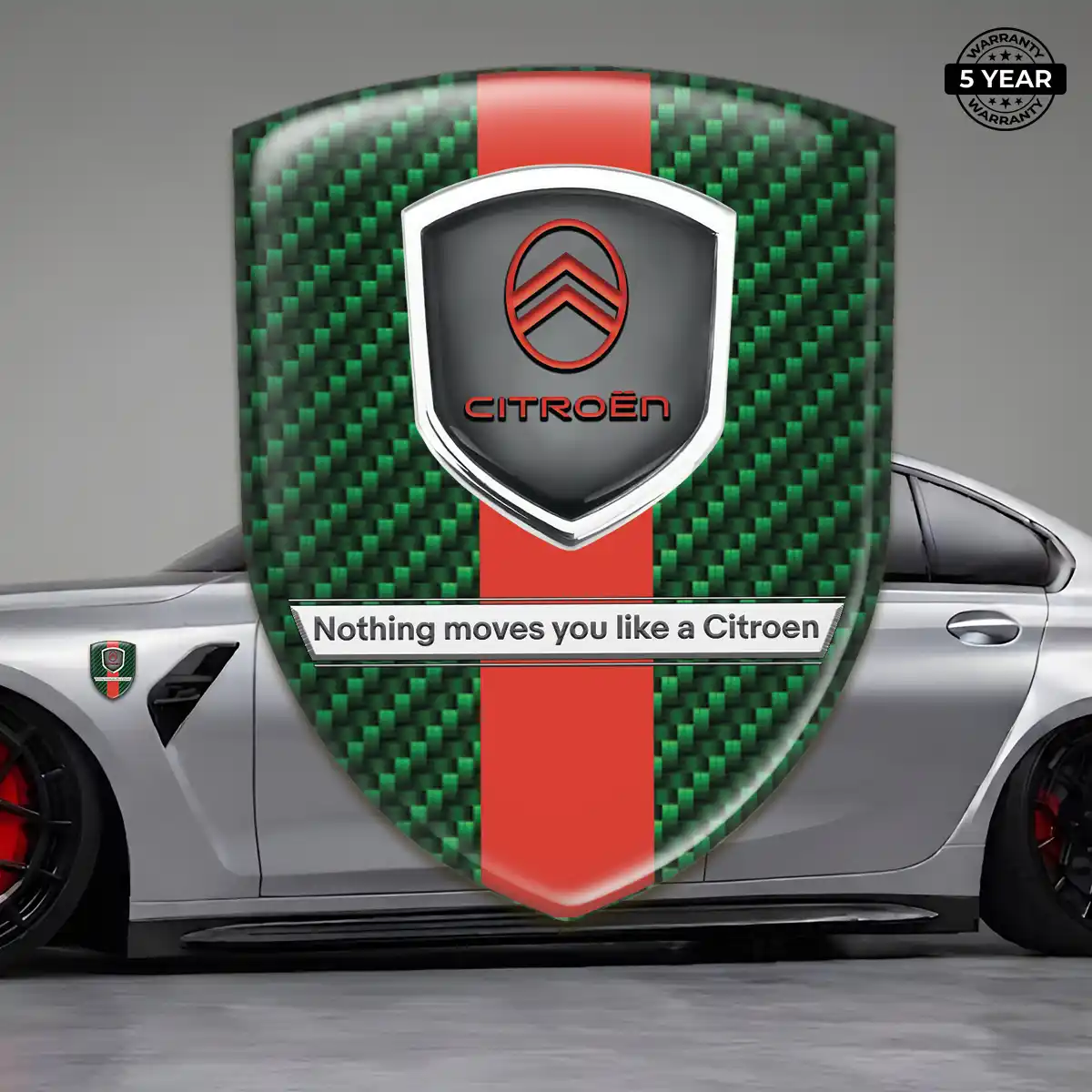Citroen Gel Emblem Sticker Interior Luxe