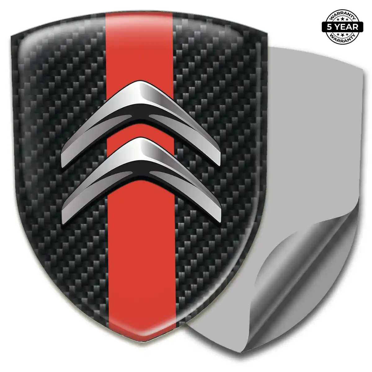 Citroen Gel Emblem Sticker Premium Dome