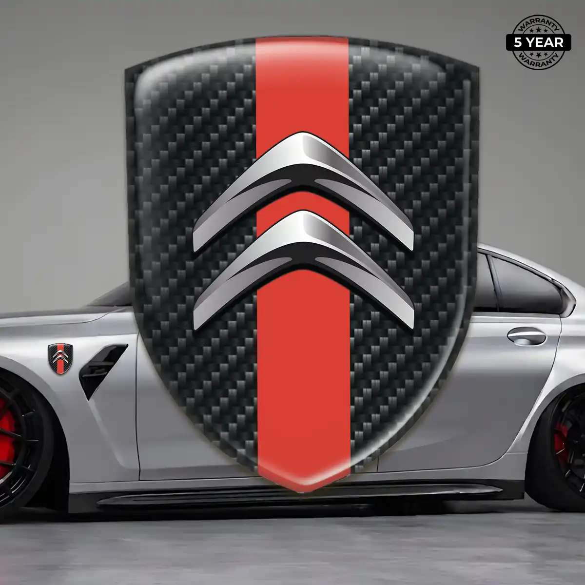 Citroen Gel Emblem Sticker Premium Dome