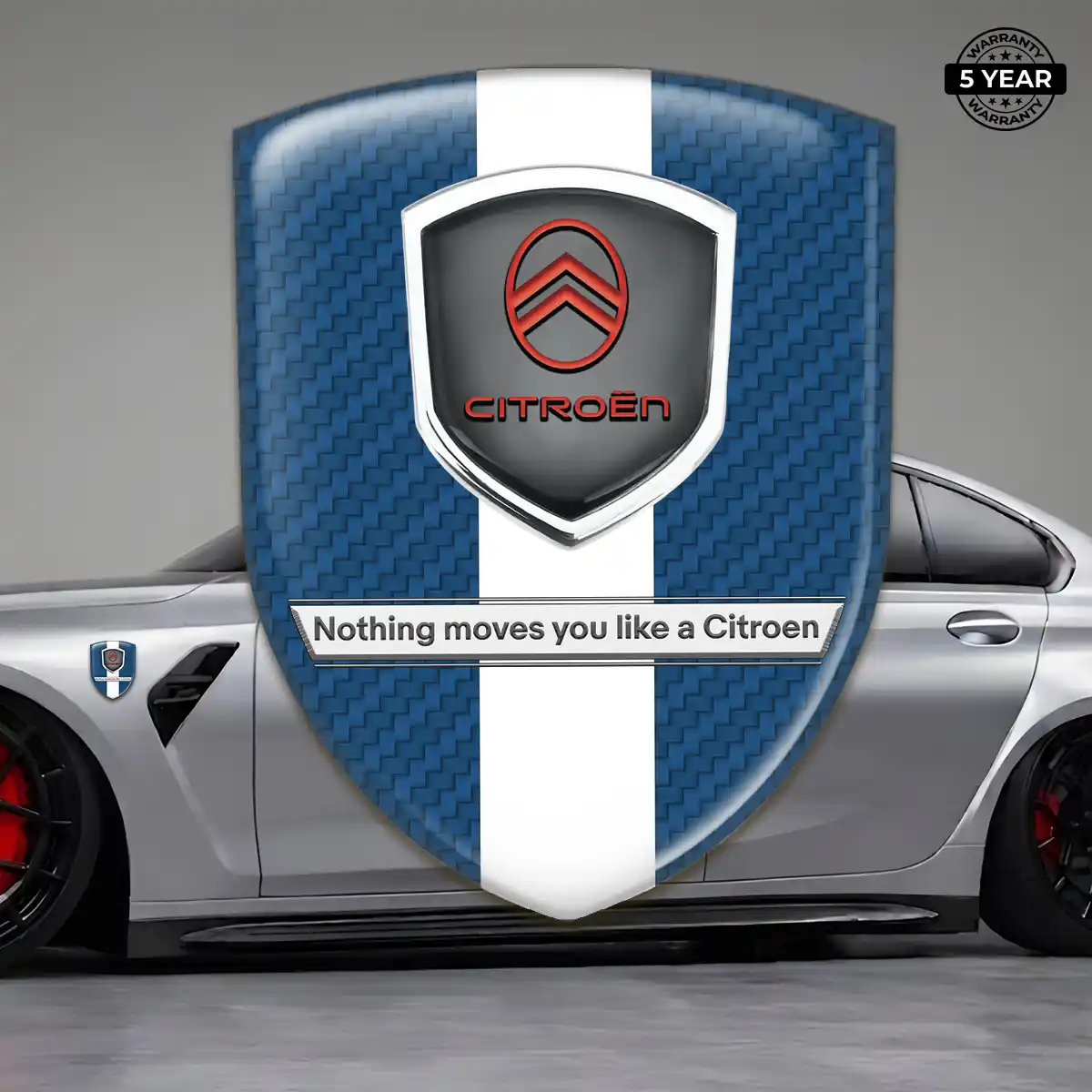 Citroen Gel Emblem Sticker Prestige Line