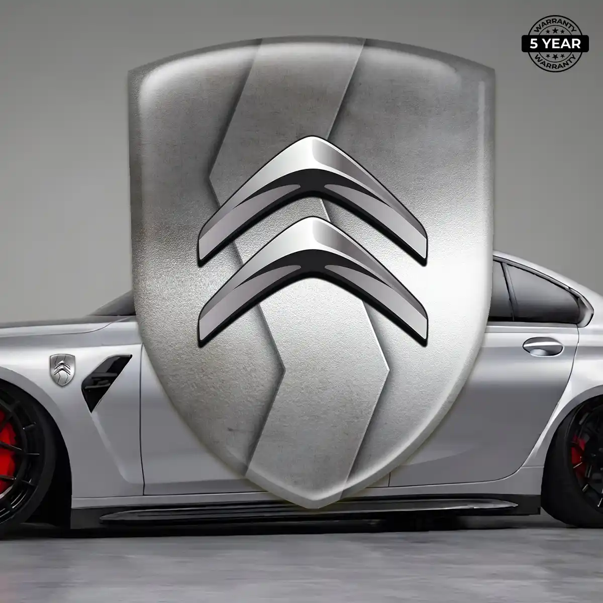 Citroen Gel Emblem Sticker Refined Design