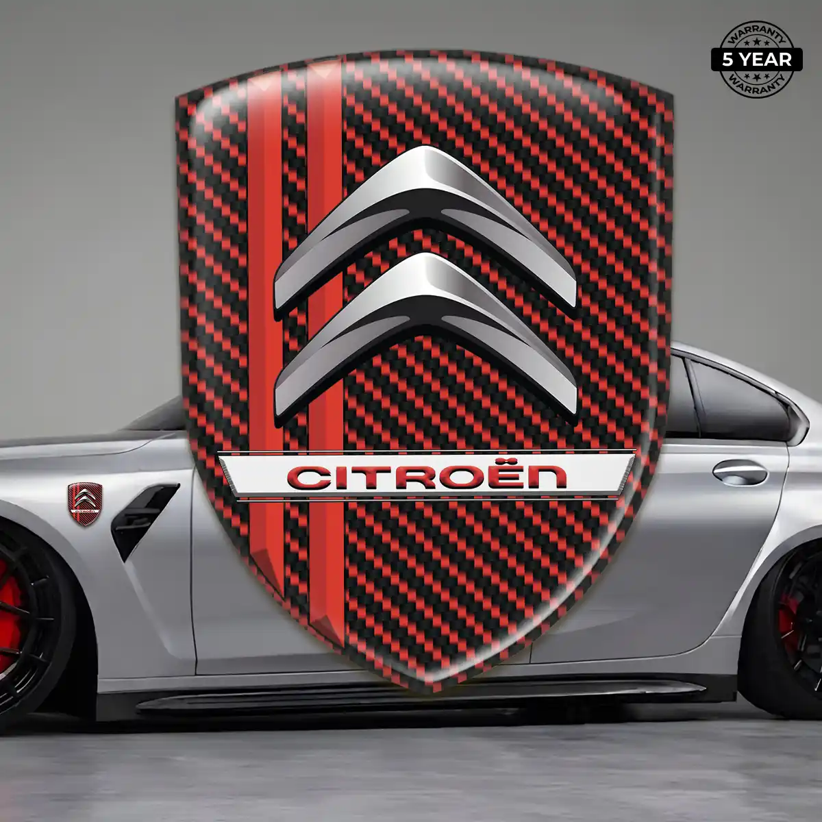 Citroen Gel Emblem Sticker Resin Elite