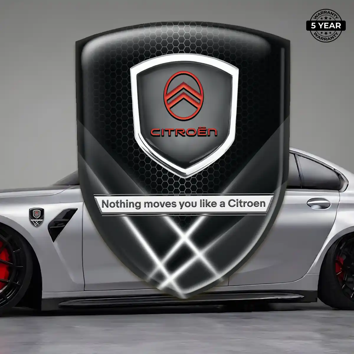 Citroen Gel Emblem Sticker Resin Luxe