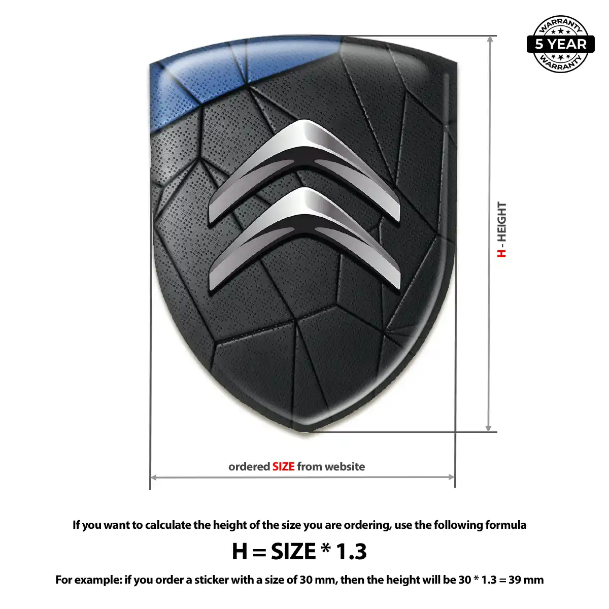 Citroen Logo Badge Cabin Style