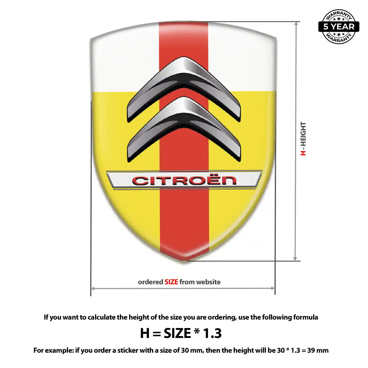 Citroen Logo Badge Deluxe Edition