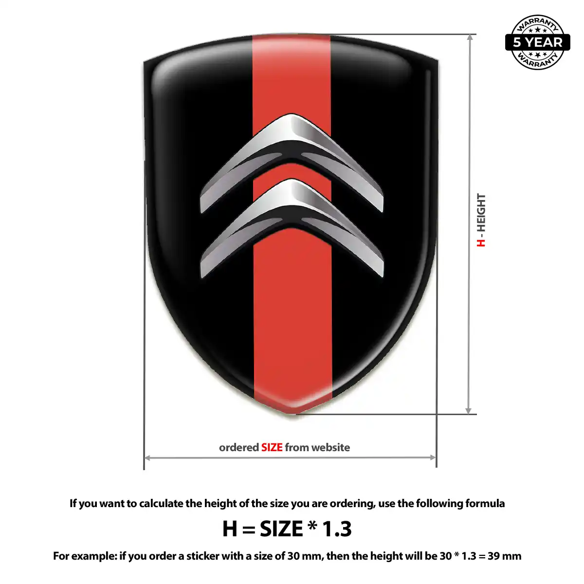Citroen Logo Badge Elite Edition