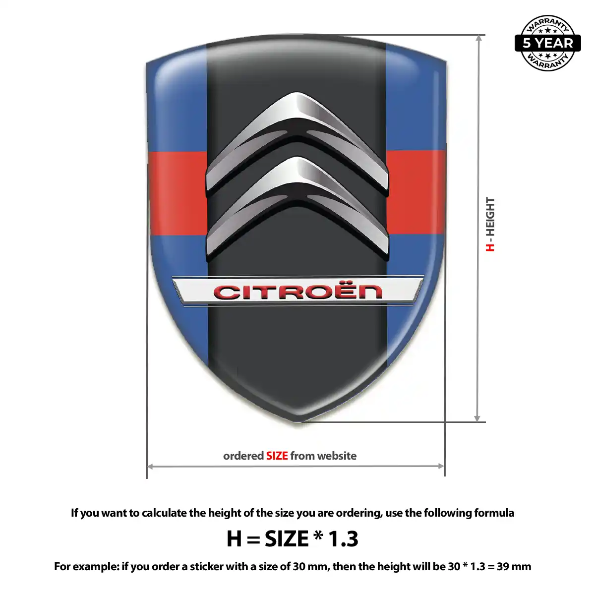 Citroen Logo Badge Exclusive Series