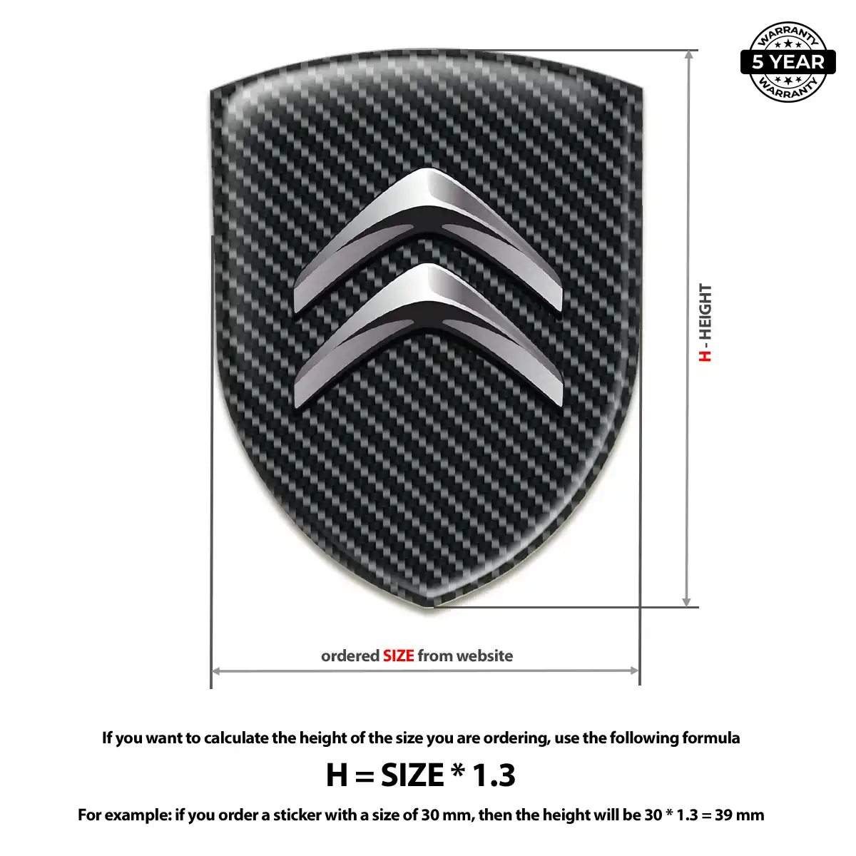 Citroen Logo Badge Interior Elegance
