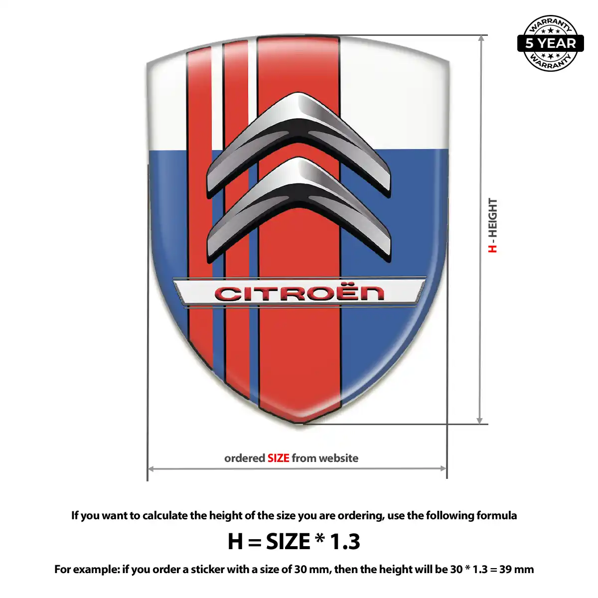 Citroen Logo Badge Interior Luxe
